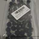 Hotop Threaded Knurled Thumbscrew Monitor Mount Screws on Knobs Monitor Screws Carbon Steel Clamping Knobs Grip Thumb Screw Mounting Thumb Screw, Black(50 Pieces,M4 x 10 mm)