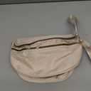 FEIBOON Spacious Nylon Crossbody Bag Bum Bag Handbags Wallets Purses Trendy Shoulder Bag for Women (beige)