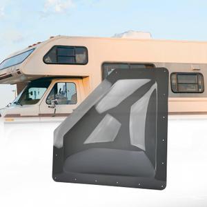 RVGUARD RV Skylight Replacement, 11" x 24" Outer Dimension Skylight Fits All Standard 8" x 20" Openings, RV Skylight for Camper Trailer Fifth Wheel Truck, UV Resistant, Impact Resistant, Smoke