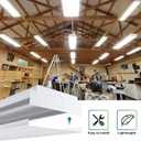 ANTLUX 4FT LED Wraparound Light 40W LED Garage Shop Lights, 40W 4400LM, 4000K, 4 Foot Wrap Around Fixture, 48 Inch Linear Strip Flush Mount Office Ceiling Lighting, 128W Fluorescent Tube Replacement