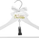 GraduatePro Graduation Cap and Gown Hanger 17.5 with Hook Clip for College and High School Graduates, Graduation Gifts with Class of 2026 Printed for Her and Him, White