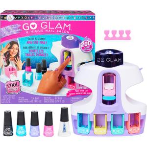 Cool Maker, GO GLAM U-nique Metallic Nail Salon with 200 Icons and Designs, 4 Polishes, Stamper & Dryer, Nail Kit for Girls