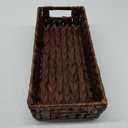 Wicker Storage Basket Bathroom Toilet Tank Toilet Paper Baskets,Toilet Paper Holders for Storage with Built-in Handles,Storage Baskets for Organizing Pantry Bathroom