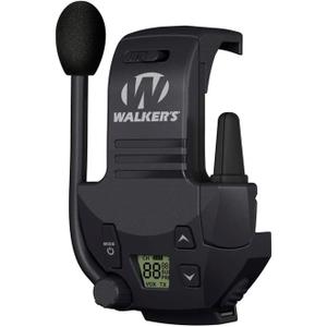 WALKER'S Razor Walkie Talkie Attachment - 22 Channels 3 Miles Range Distance Voice-Activated Handsfree Communication Device for Razor Shooting Muffs, 3 AAA Batteries Included (Black)