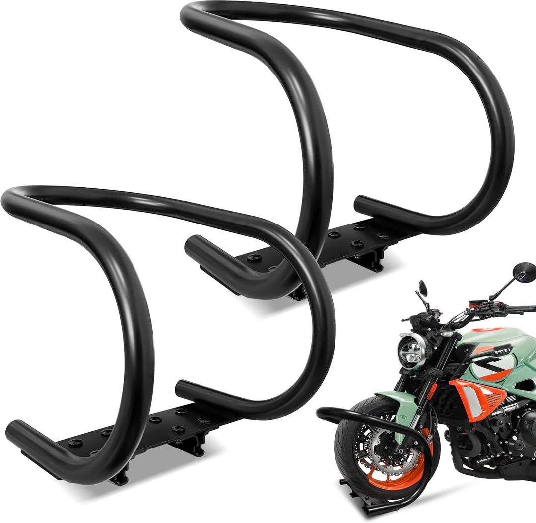 2 Pack Motorcycle Wheel Chock for E-Track, Heavy Duty 7" Steel Removable Chock for Motorcycle Front Tires up to 7" Wide - Fits Trailers, Vans, Trucks