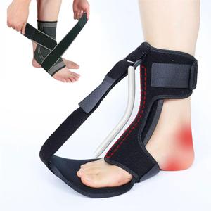 Plantar Fasciitis Night Splint, Foot Drop Brace Adjustable Dorsiflexion With Ankle Brace Relief For Heel Spurs Achilles Tendonitis Ultra Light Sleep Friendly Design (Black, Medium)