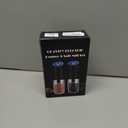 XinXu Gravity Electric Pepper and Salt Grinder Set, Adjustable Coarseness, Battery Powered with LED Light, One Hand Automatic Operation, Black -2 Pack