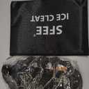 Cimkiz Crampons Ice Cleats Traction Snow Grips for Boots Shoes Women Men Anti Slip 19 Stainless Steel Spikes Safe Protect for Hiking Fishing Walking Climbing Mountaineering (Medium, Black)