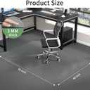 WASJOYE Office Chair Mat for Carpet, 48" x 60" Clear Heavy Duty Chair Mat