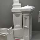 Step2 Atherton Mail Post, Mailbox Not Included, Weather Resistant, Large Outdoor Mailbox Post, Made of Durable Plastic, Easy to Install, Classic White