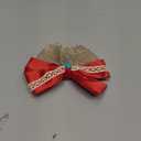 Princess Hair Bow Clips for Girls Women 5 Inch Fairy Hair Accessories Red