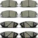 Replacement for Front and Rear Ceramic Disc Brake Pads Set 18-22 For Toyota Camry Hybrid/XLE/XSE 19-22 Rav4 Lexus ES350 ES250 UX200 UX250hD1879+D2076