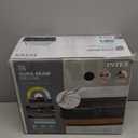 Intex 64417ED 22in Queen Dura-Beam Comfort Plush High-Rise Inflatable Air Mattress with Built in Pump for Travel and Camping, 600lb Weight Capacity (Grey)