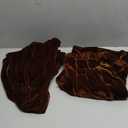 yidengymx Womens Velour Tracksuit Two Piece Outfits for Women Long Sleeve Hooded Zip Crop Tops Flared Pants Set (Hoodie/Wide Leg Pants-brown) XL