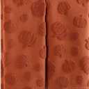 Quera 2 Pack Hand Towels Fall Pumpkin Thanksgiving Dark Color Bathroom Decorative Towels Set for Drying, Cleaning, Cooking, Holiday 13.7'' x 29.5'', Rust