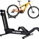 Brutus Professional Bike Floor Stand  Heavy Duty Steel Rack for E-Bikes & MTB up to 66 lbs (30kg)  Fits 26-29" Wheels & Tires up to 2.8"  Garage Storage & Wash