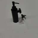 BGL Soap Dispenser Stainless Stee Black Round 304 Wall Mount Liquid and Soap Dispenser for Kitchen and Bathroom