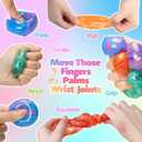32 Pcs Stress Cube Bulk Ice Cube Stress Ball Anxiety Relief Soft Squeeze Sensory Ball for Party Favors Prizes Goodie Bag Stuffers (Pink,Purple,Green,Orange)