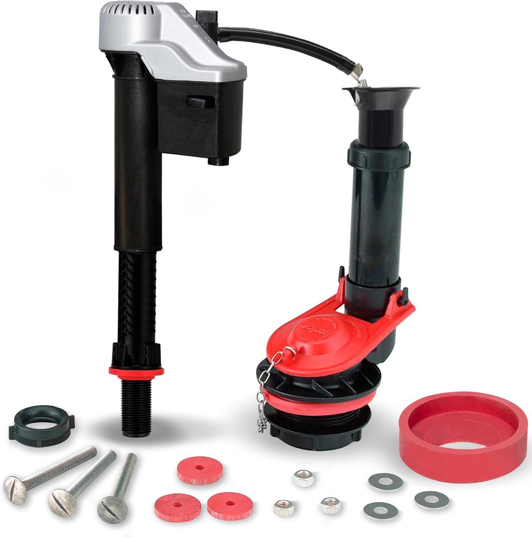 Korky Standard 2-inch Complete Toilet Repair Kit, Fixes: Running, Noisy, No/Slow Refill, and No/Weak Flush Toilets, Easy to Install, 4010MP