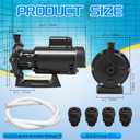 PB4-60 Booster Pump,Compatible with Polaris 180,280,380,480,3900 Pressure Side Pool Cleaners,Replace for Polaris PB460 Pool Booster Pump,3/4 HP 60-Hertz Motor,115V/230V,with Hose And Fittings
