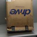 Drive Medical 10257RD-1 4 Wheel Rollator Walker With Seat, Steel Rolling Walker, Height Adjustable, 7.5" Wheels, Removable Back Support, 300 Pound Weight Capacity, Red