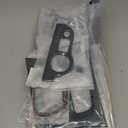 for Dodge Charger 2015-2023 Gear Shift Panel Trim, Central Control A/C Cover & Cup Holder Headlight Switch Button Panel Cover Trim, Black Carbon Fiber Particulate Material