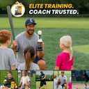 BB Swing Club Pop Tee, Pop-Up Baseball Trainer for Hitting Practice, Pop Tee Training Equipment with Ball Launcher Action, Skill Development Tool for Timing, Contact, and Swing Mechanics
