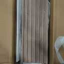 BON AUGURE Sofa Console Table, Wood Entryway Table, Grey Behind Couch Tables with Open Storage, Modern Narrow Hallway Tables (Greige Oak, 47 Inches)