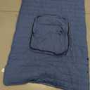 Ultralight Puffy Blanket, Outdoor Camping Blanket, Water-Resistant and Packable, Great for Camping, Stadium, Traveling, Backpacking, Picnic and Beach. 53"x35". Royal Blue