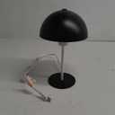 Mushroom Bedside Table Lamp, Retro Vintage Dimmable Nordic Reading Night Light for Bedroom, Living Room, Kitchen, Gifts (Black)