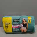 Depend Fresh Protection Adult Diapers, Incontinence & Postpartum Bladder Leak Underwear for Women, Disposable, Maximum, Medium, Blush, 30 Count