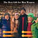 RANCOVY LED Beanie with Light, Unisex USB Rechargeable Headlamp Beanie Flashlight Beanie Hat for Men Women (Pink)