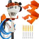 Weedeater Hanger, 2 Pack Weed Eater Hanger for Wall, Heavy Duty Weed Wacker Hooks for Garage, Garage Organization Storage Shed Organizer Mounted Trimmer Rack