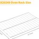 Allstare WB48X20249 Oven Rack Replacement Parts for GE Stove Oven Parts Oven Shelf 304 Stainless Steel 23.7 x 16 Inches Hotpoint General Electric Gas Range Toaster Oven Baking Wire Rack Rack-Flat