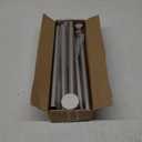 Adjustable Tension Shower Curtain Rod 26–76 Inch, No-Drill Stainless Steel 1-Inch Diameter Non-Slip Spring Telescoping Curtain Rod for Bathroom, Window, Kitchen, Closet & Room Divider, Silver