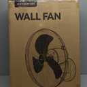 VAGKRI Wall Mount Fan, 20 Inch High Velocity Metal Oscillating Fan, 3 Speeds, 5300CFM Industrial Wall Fan for Home Office Patio Garage Factory Greenhouse Warehouse Farm