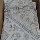 5x7 Washable Vintage Rug: Oriental Rugs for Living Room Non Slip Backing Stain Resistant Large Indoor Carpet for Bedroom Area Rug Dining Room Decor(Beige,5x7FT)