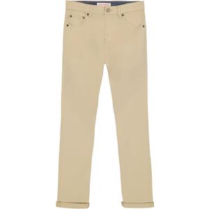 Skinny Fit Stretch Twill Pants, 5-Pocket Style, Zipper Fly & Button Closure (16, Pelican Light Beige)