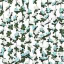 MARTINE MALL Flower Garland - 5 Strands 41Ft Rose Vines for Bedroom Decor, Blue and White Rose Floral Garland for Room Birthday Wedding Party Garden Wall Decor