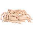 uxcell 150 Pcs Wooden Dowel Pins, 6 x 30mm (0.24 x 1.18 Inch) Wood Dowels Rods, Fluted Dowel Joints for Grooved Woodworking Furniture Craft