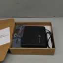 Portable CD Player for Car, External USB Compact Disc Drive for Vehicles Without Built-in Audio, Advanced Anti-Skip & Resume Playback, Dual Connection for Road Trips, Black