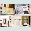 ABS Plastic Slanted Sign Holder, Menu Displays Black L Sign Stand A4/A5/A6 (A4 210297mm/8.2711.69 inches)