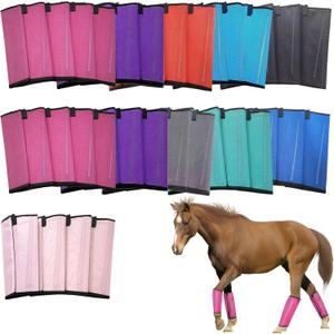 Loose Fitting Horse Fly Boots, Breathable Mesh Boots Protective Horse Leg Wraps, Horse Leggings for Preventing Flies and Mosquitoes Bites-Reduces Leg Fatigue (9-colors) Loose Fitting Horse Fly Boots, Breathable Mesh Boots Protective Horse Leg Wraps, Horse Leggings for Preventing Flies and Mosquitoes Bites-Reduces Leg Fatigue (9-colors)