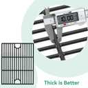 13 x 17 Cast Iron Cooking Grate for Nexgrill 4 Burner 720-0830H 720-0783E Expert 720-0789H 720-0789C, 5 Burner 720-0888N 720-0888S, 17 Inch Grids Replacement for Kenmore 41516106210 Uniflame GBC981