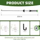 【Steel】W11130362 Washer Suspension Rod Kit 4PCS for Whirlpool Maytag Kenmore Bravos Top Load | Fits MVWC565FW1 WTW5000DW3 MVWX655DW1 | Fix Shaking & Noise | Replaces W10594080 W10735786