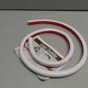 39" Side Buckle Cable Hider for 1 Cords,Extension Cord Covers for Wires On Wall,Adhesive Cord Hider for Wall Mount Tv,Wire Channel for Cable Concealer,Cable Raceway Home & Office,White