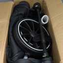 Baby Stroller, 2 in 1 Newborn Stroller Convertible Bassinet for Infant Toddler Pram with Footmuff (Black)