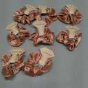 8pcs Satin Bridesmaid Proposal Gifts Hair Ties Hair Scrunchies Bachelorette Party Favors Satin Bridesmaid Gift for Wedding Parties (12pack rose)