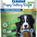 N-Bone Puppy Teething Rings Plus, Chicken Flavor, 7-Count, 8.4oz