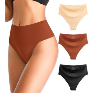 ANNYISON Women's Thongs, T Back Low Waist See Through Panties Cotton Seamless Lace Thongs for Women (L)